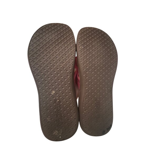 Vionic Womens Size 9 Red Sandals With Buckle Strap & Non-Slip Sole - Picture 5 of 7